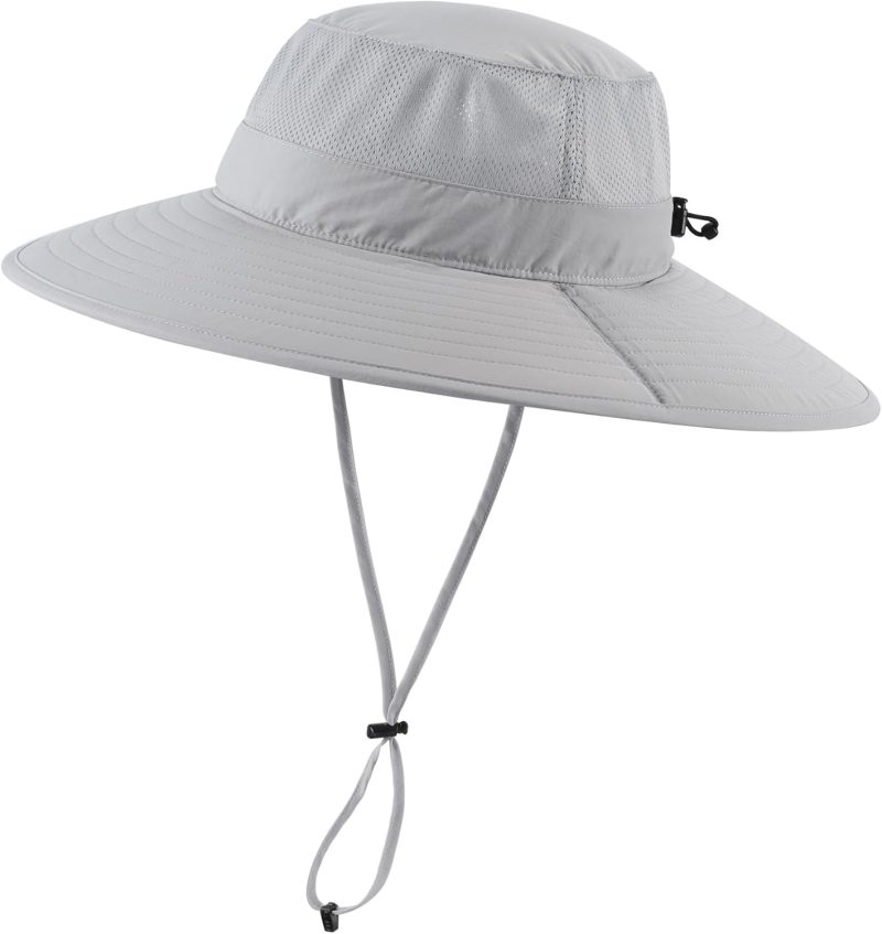 Mens Sun Hat Wide Brim Fishing Hat Foldable Large Brim UV Protection Sun Hat for Men Women Beach Gardening