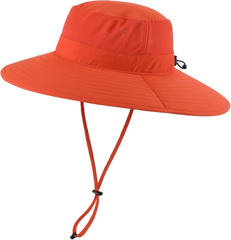 Mens Sun Hat Wide Brim Fishing Hat Foldable Large Brim UV Protection Sun Hat for Men Women Beach Gardening