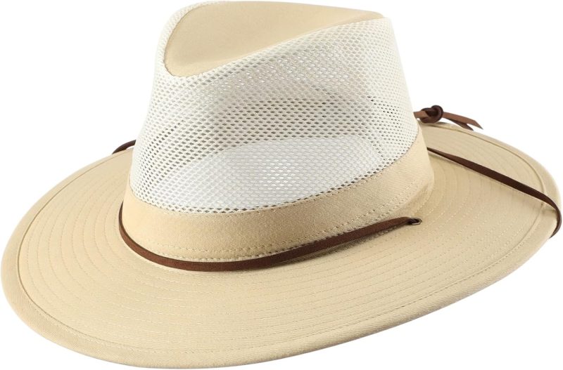 Cotton Summer Fedora Hat Wide Brim Sun Hats for Men Women   Sun Protection Cap for Fishing Hiking