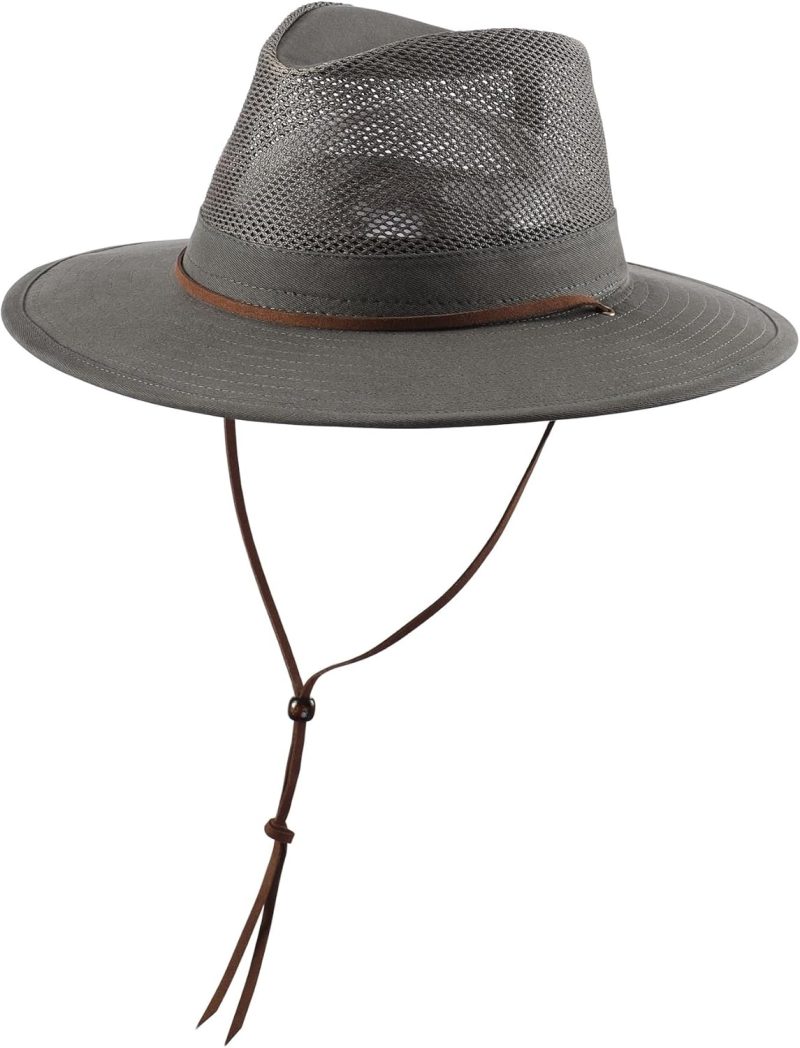 Cotton Summer Fedora Hat Wide Brim Sun Hats for Men Women   Sun Protection Cap for Fishing Hiking - Image 2
