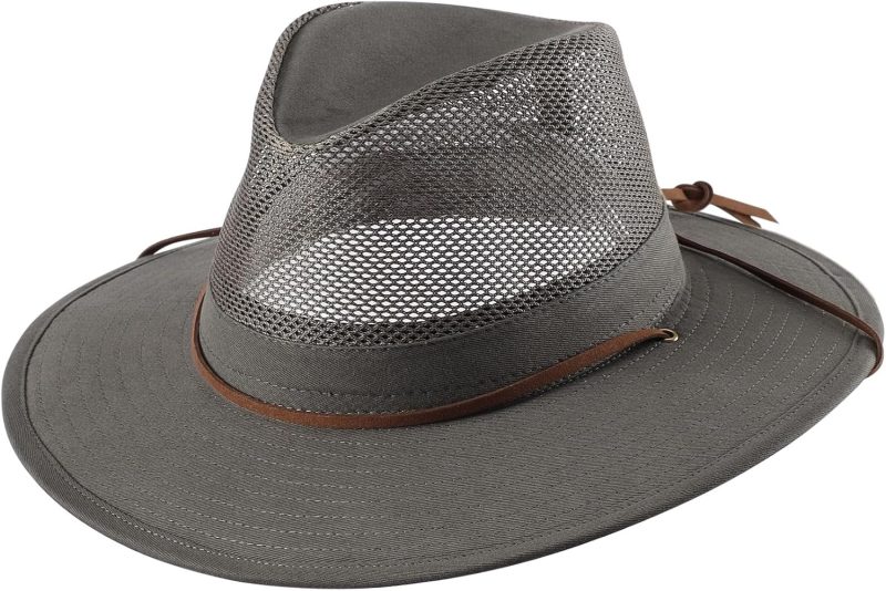 Cotton Summer Fedora Hat Wide Brim Sun Hats for Men Women   Sun Protection Cap for Fishing Hiking